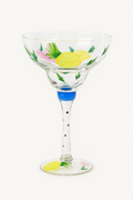 Glass cocktail creative flaming pattern stripes hand