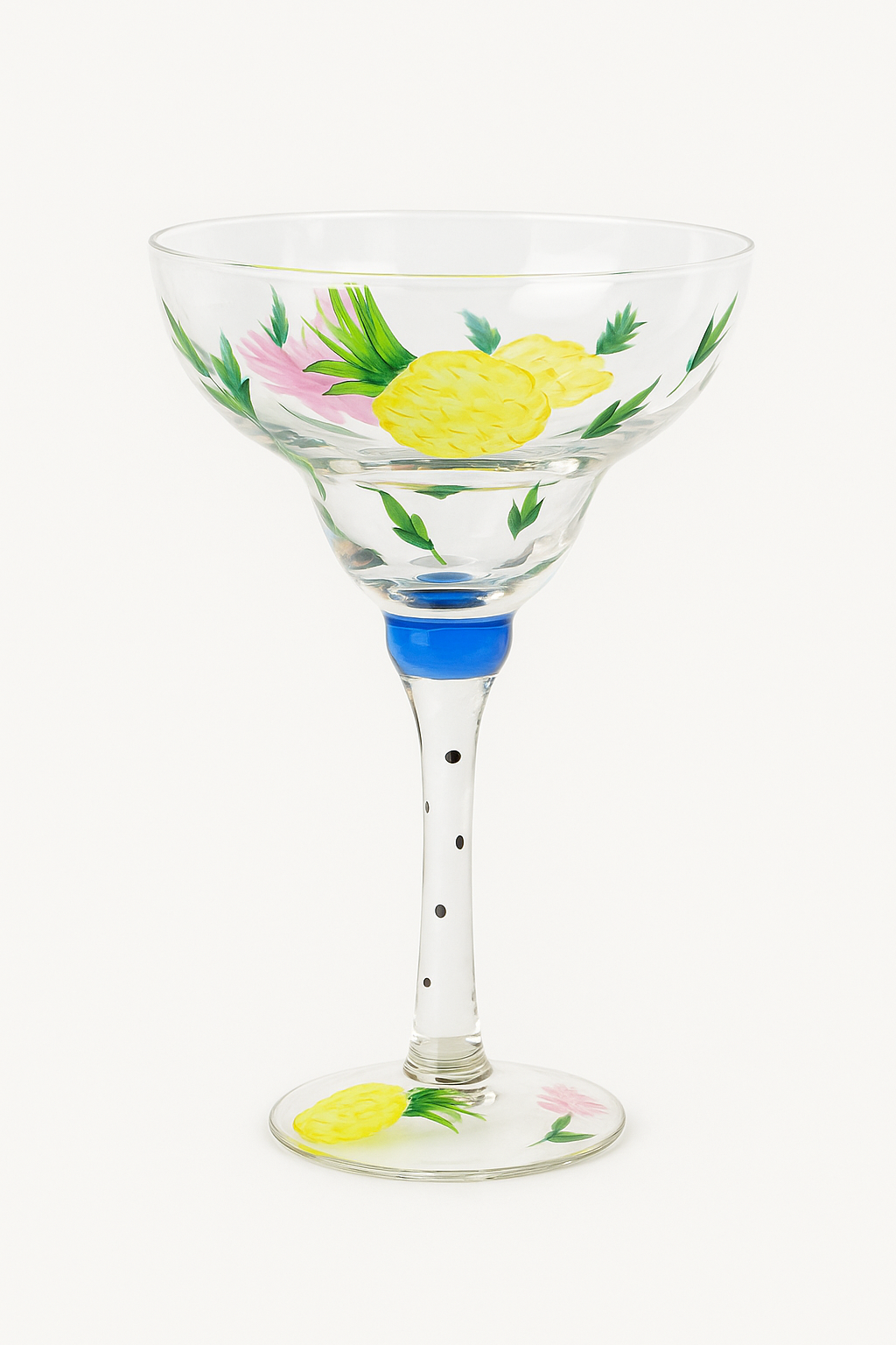 Glass cocktail creative flaming pattern stripes hand