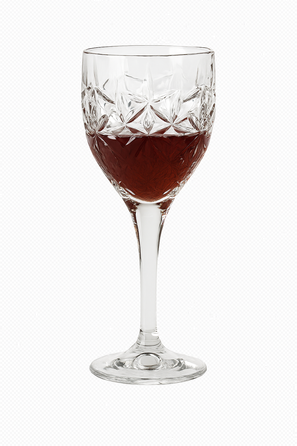Glass cocktail crystal style retro luxury engraved pattern