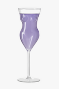 Original human form cocktail glass for festive evenings