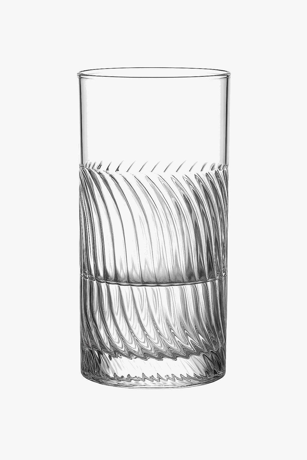 Verre cocktail hockey design original fond epais