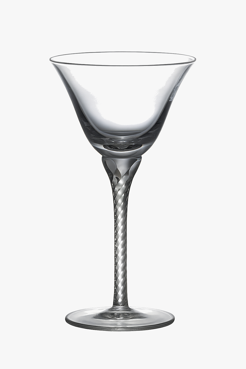 Elegant cocktail glass margarita transparent champagne