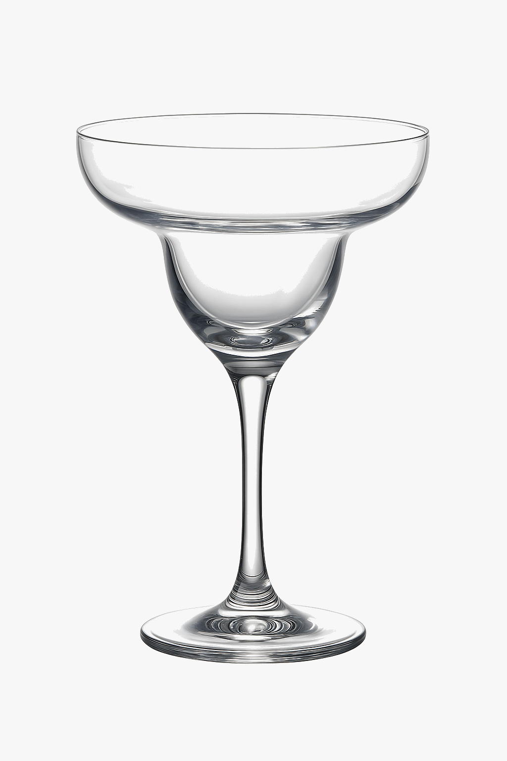 Stylish cocktail glass margarita style champagne wine