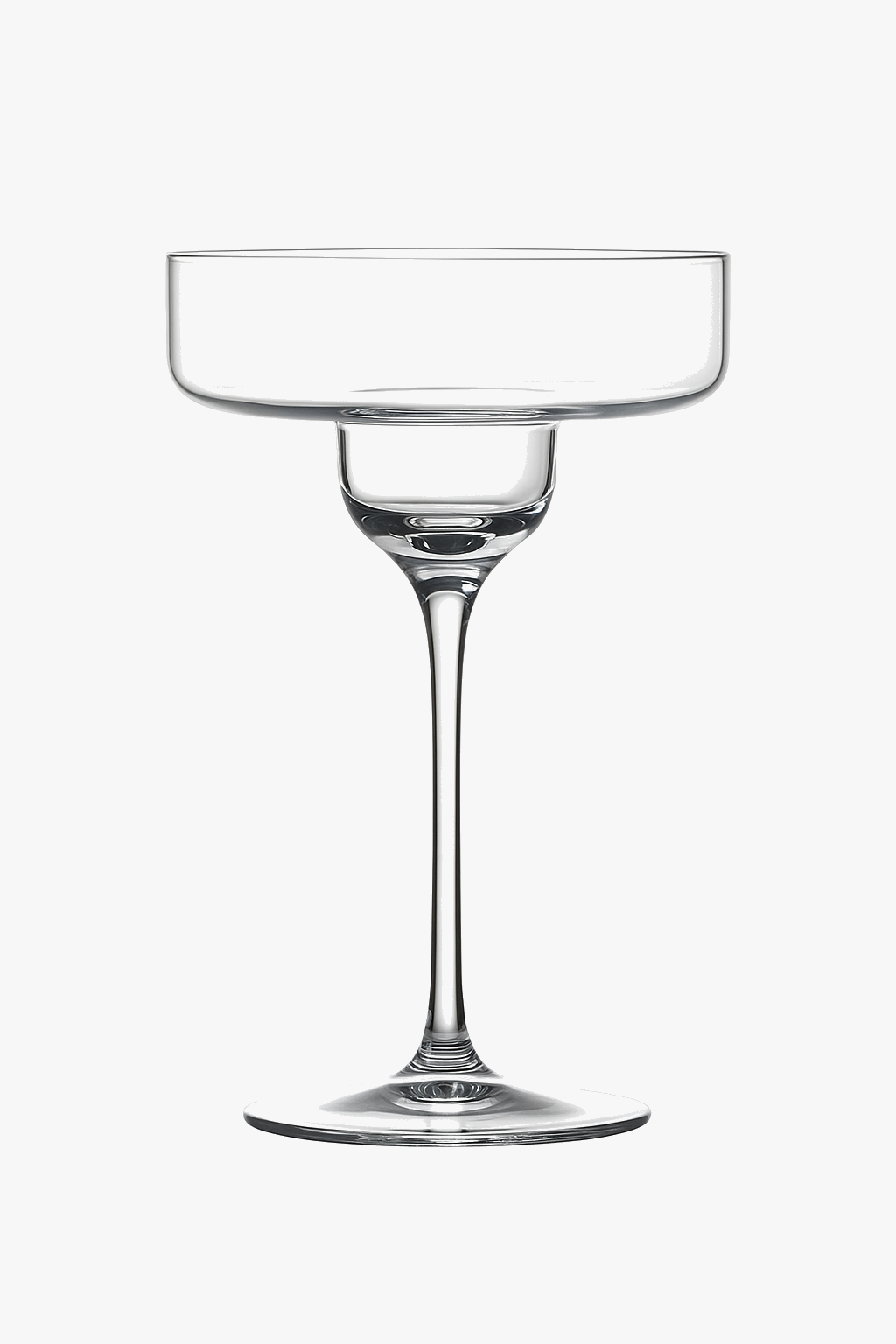 Margarita cocktail glass elegant design sloping foot