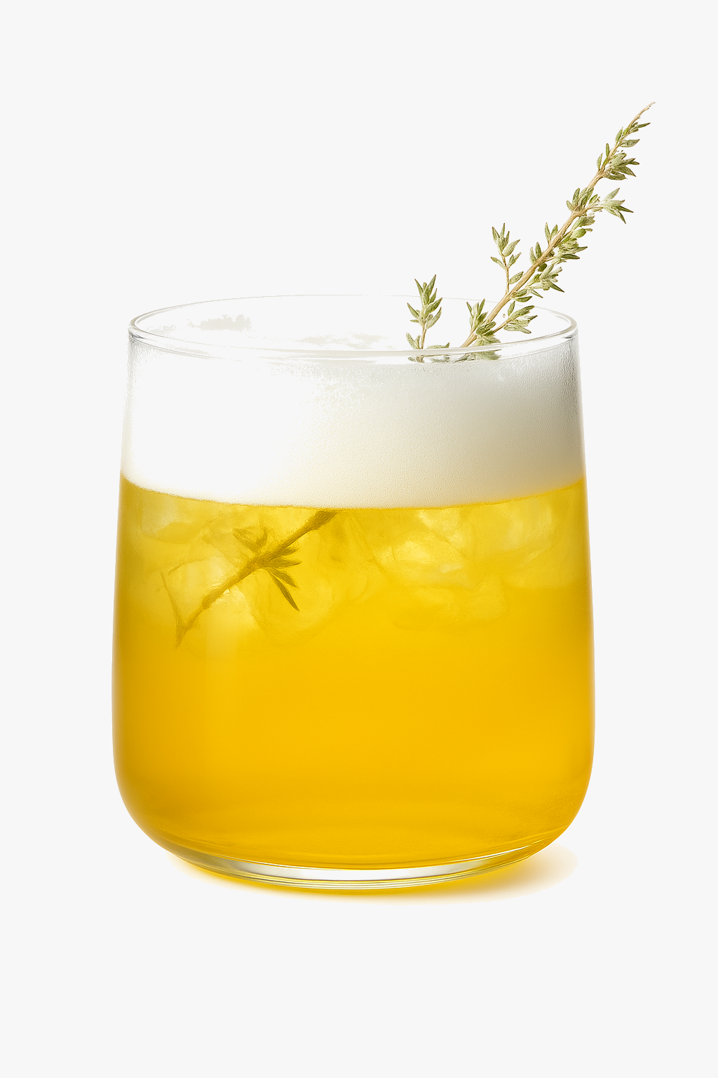 Ultra-light glue glass for cocktails and drinks