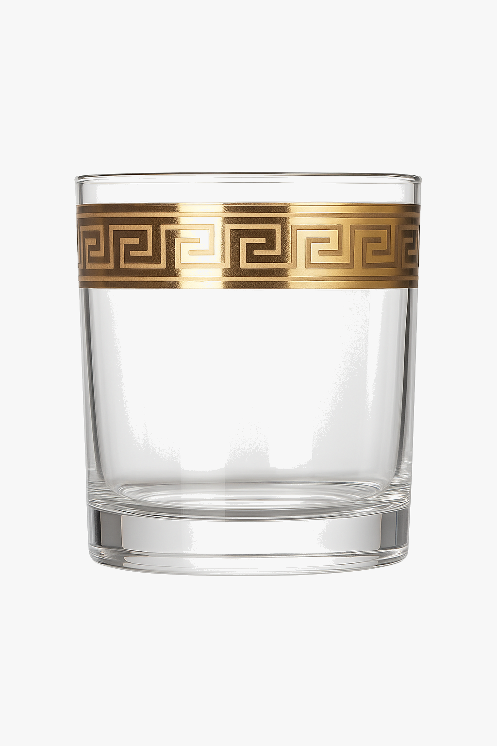 European-Style Crystal Glass with Silver Rim