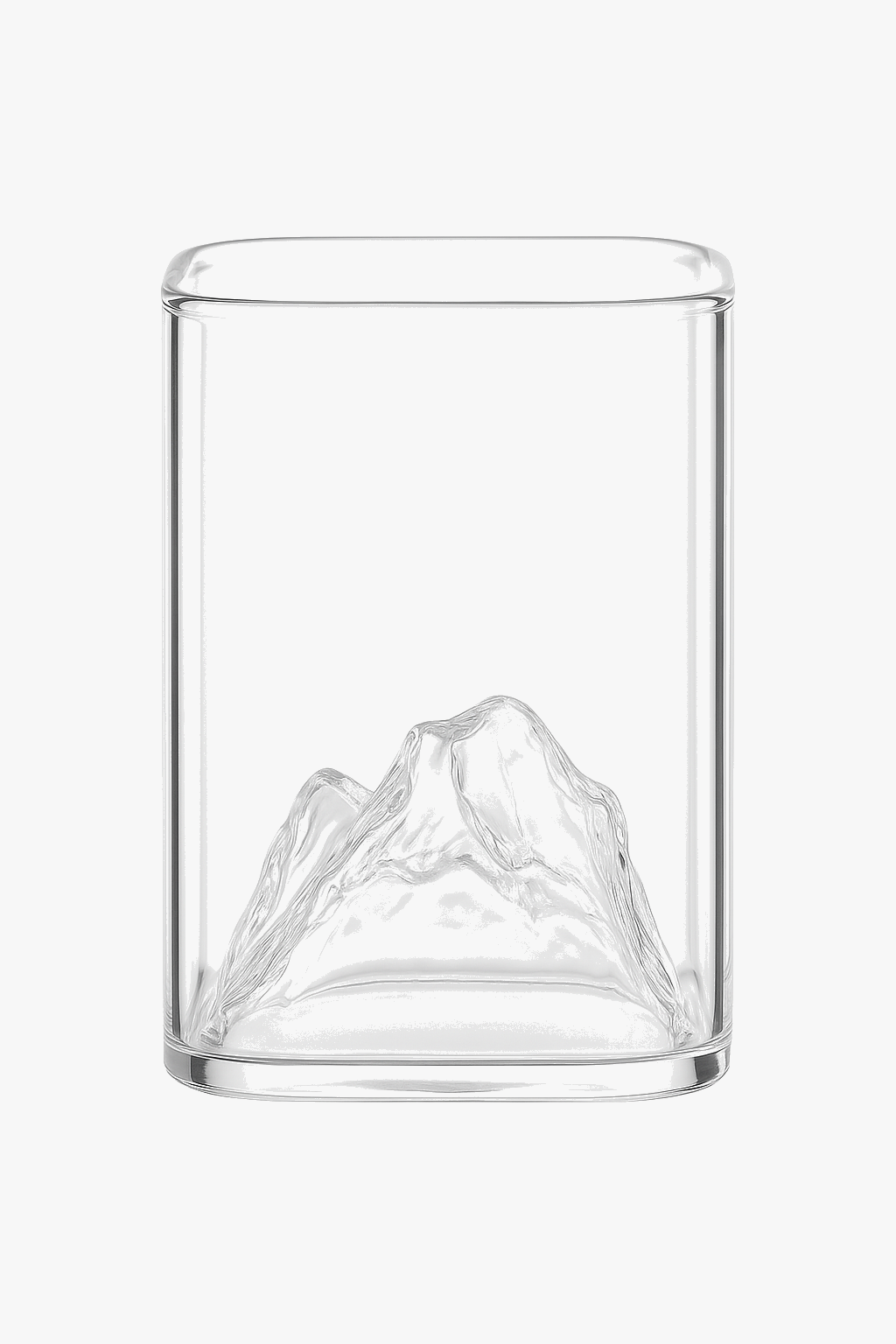 Verre design effet montagne double paroi multiusage