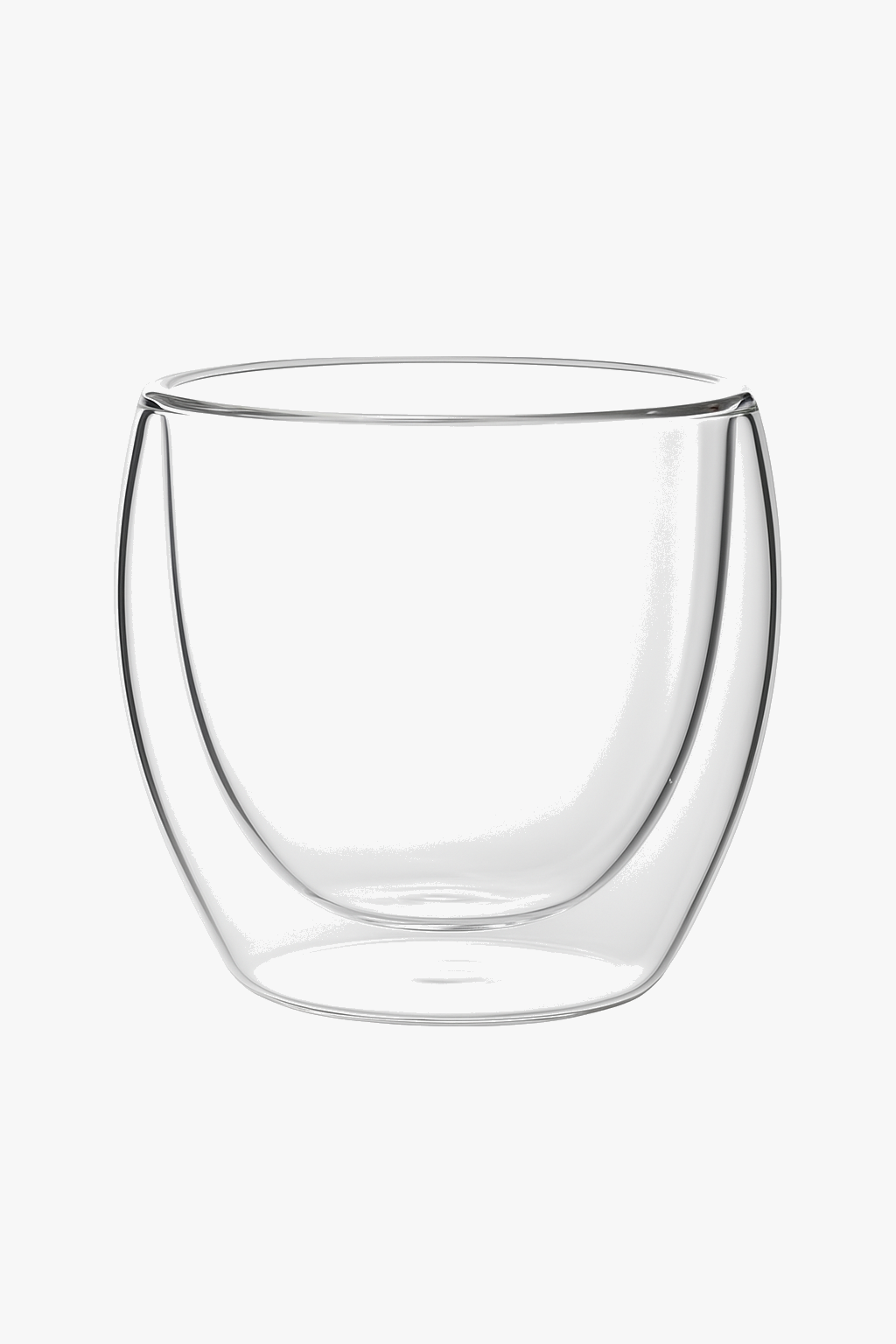 Double wall glass striated insulating coffee tea whiskey