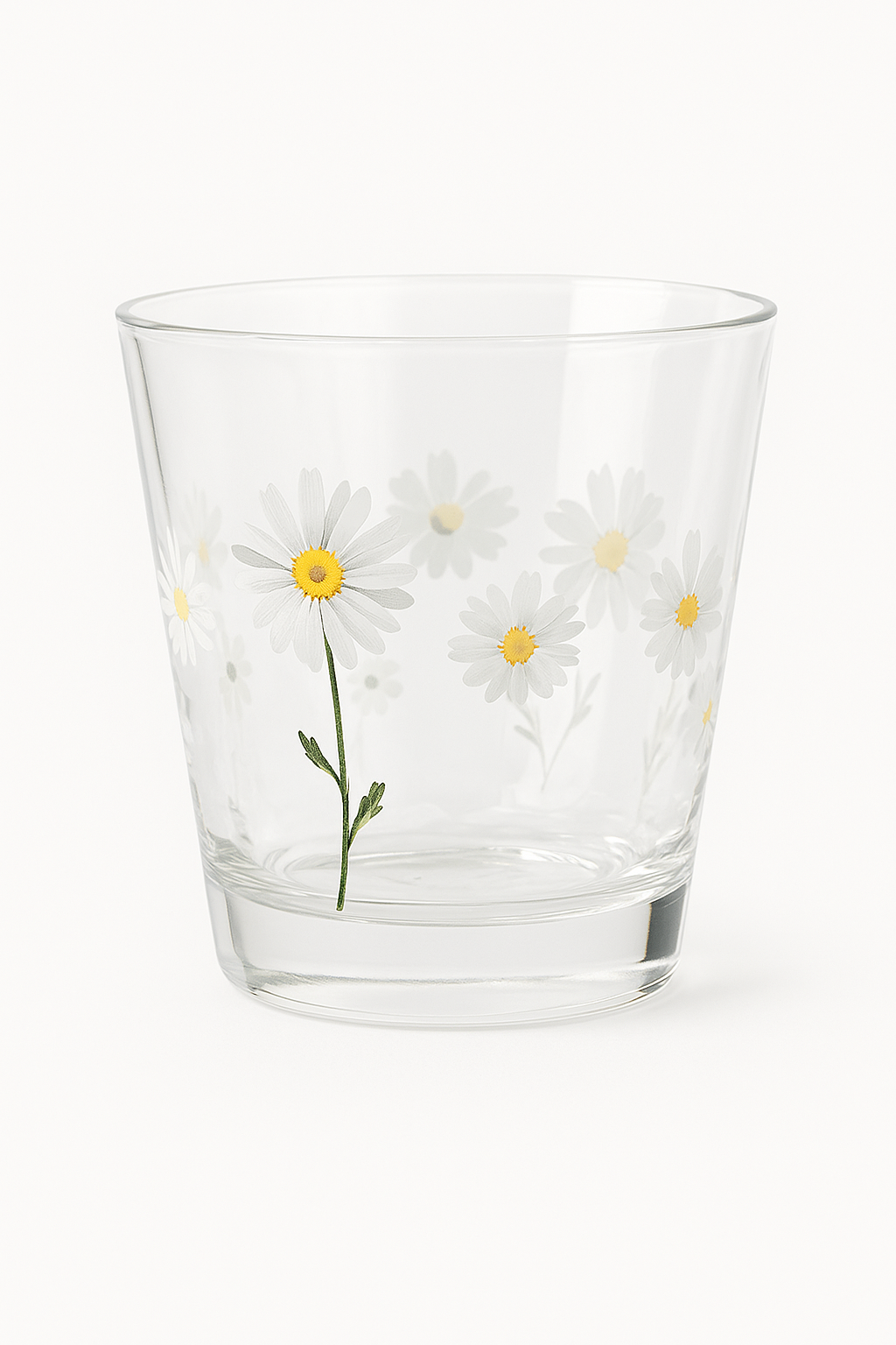 Hammered glass marguerite pattern for heat resistant drinks
