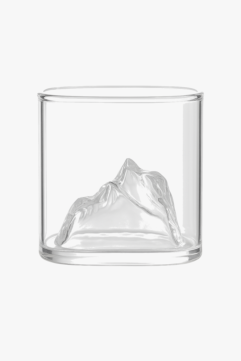 Mountain relief glass style whisky multi-drink