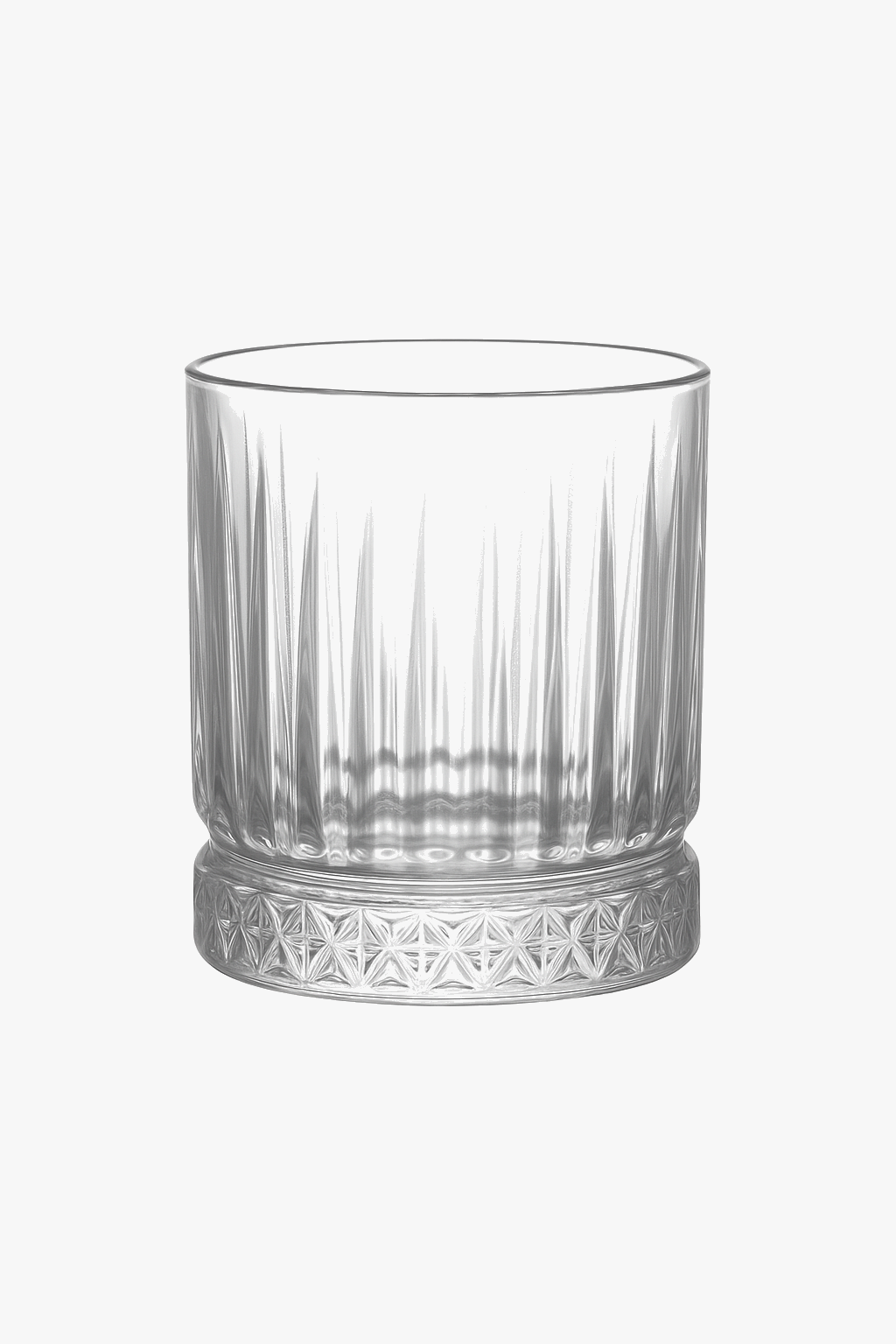 Vertical striated glass wine glass beer water