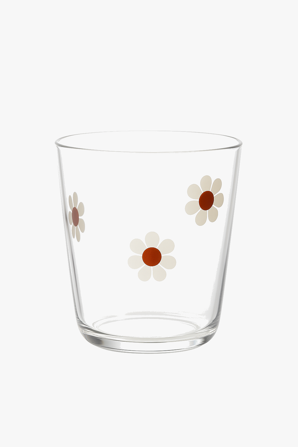 Striped Heat-Resistant Glass Tumbler for Juice and Wine