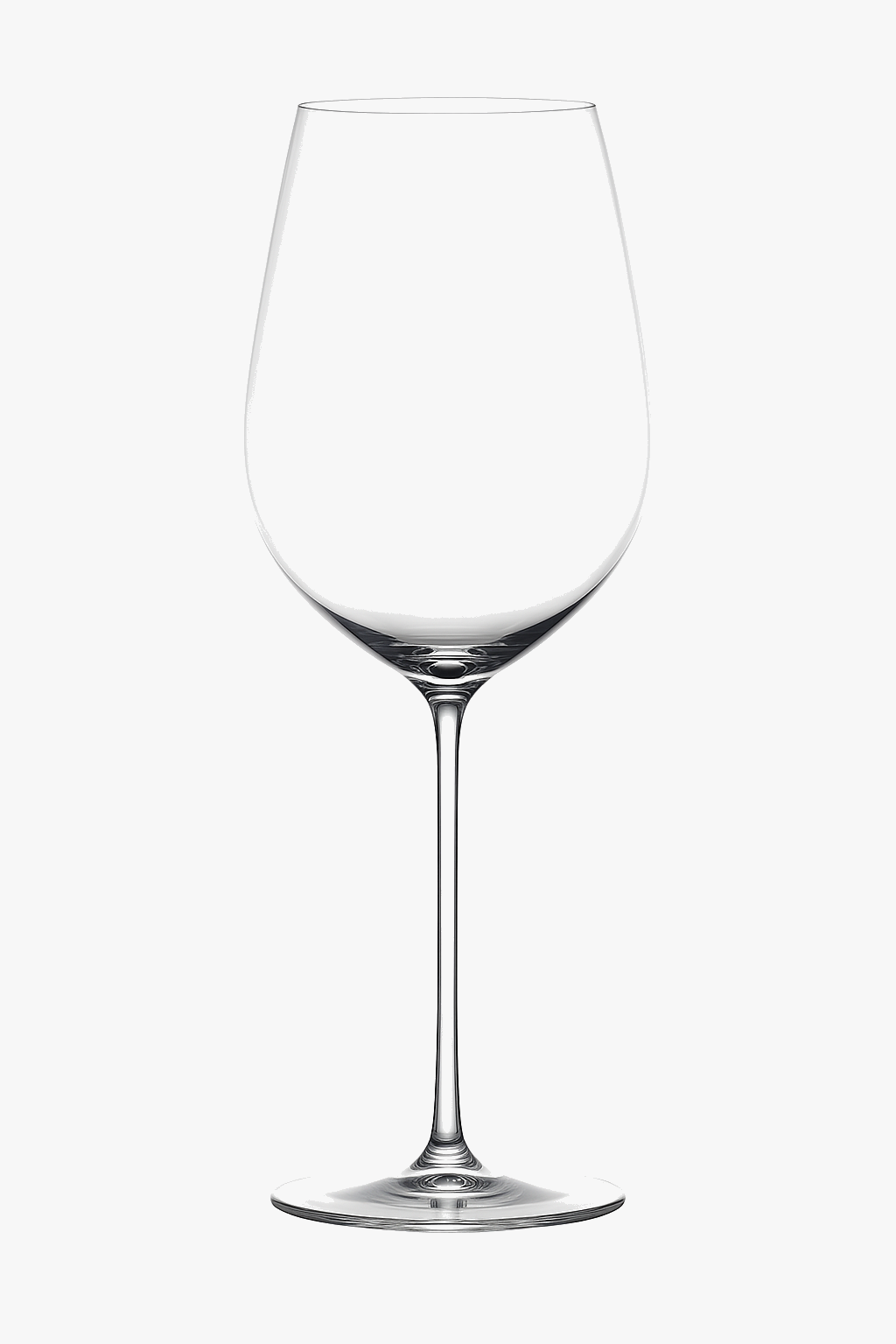 Burgundy wine glass fine crystal faceted elegant