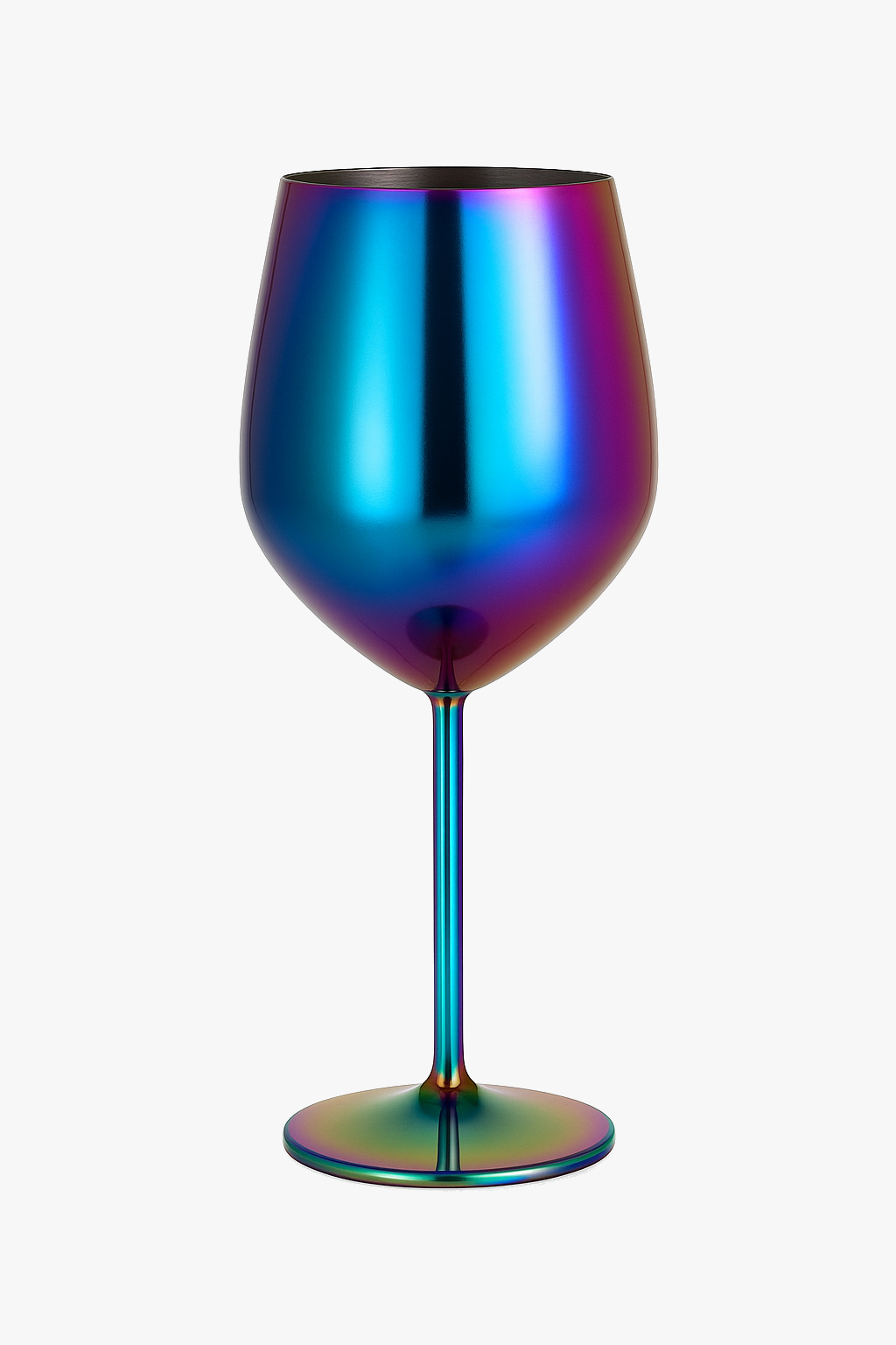 Unbreakable European style stainless steel cocktail wine glass