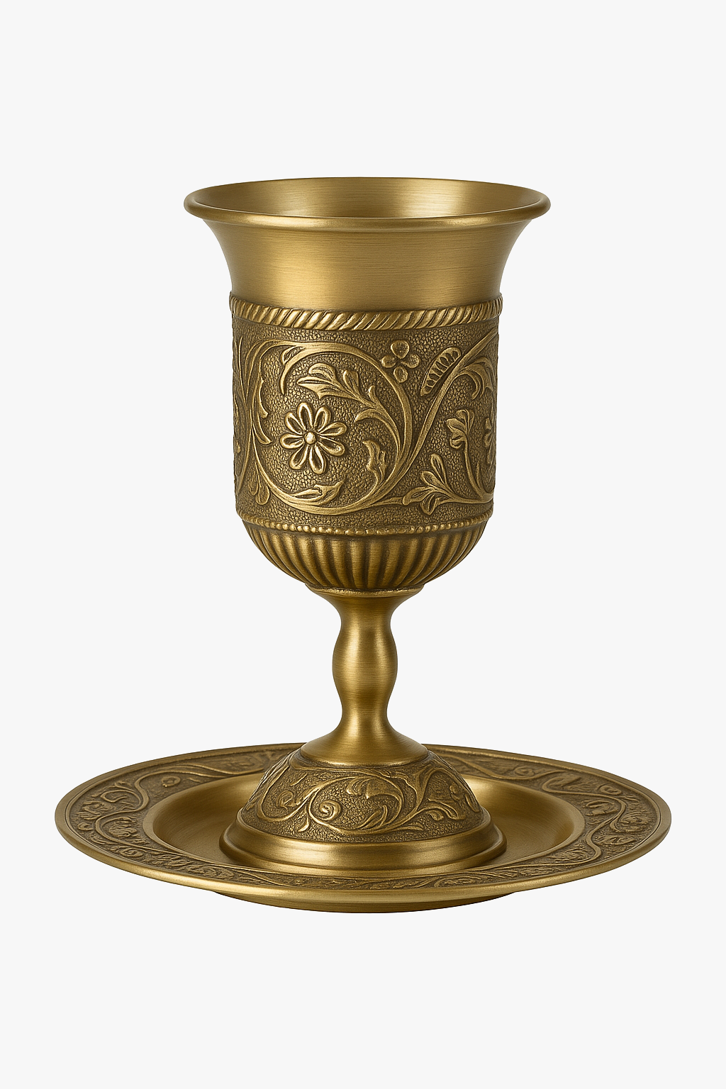 Vintage style retro alloy wine glass decoration