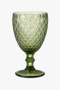 Retro Relief Thick Glass Wine Glass with Balanced Stem