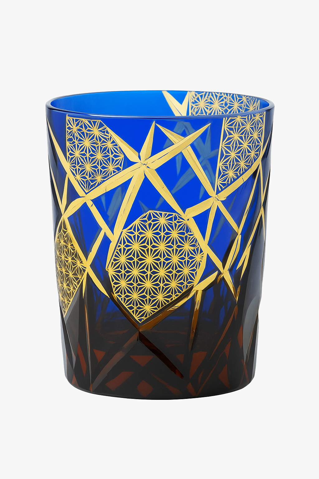 Edo Kiriko whisky glass engraved Japanese artisanal motifs