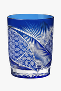 Edo Kiriko whisky glass with Japanese hand-crafted motifs