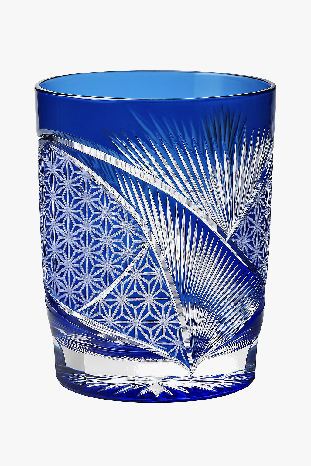 Edo Kiriko whisky glass with Japanese hand-crafted motifs