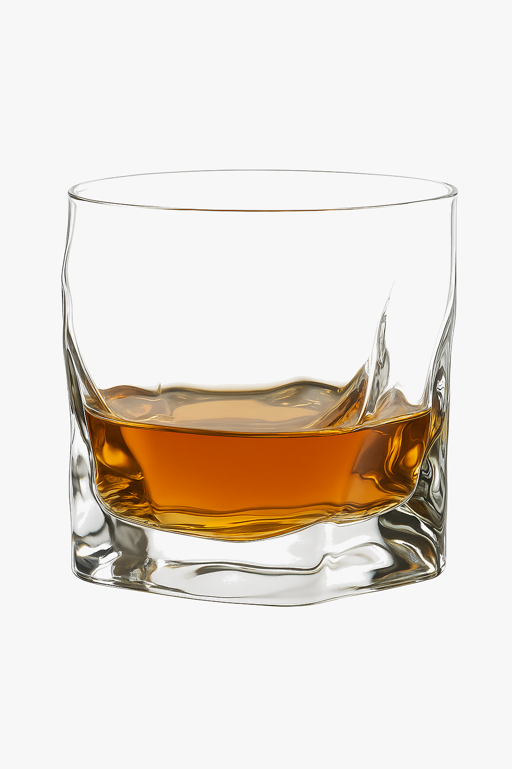 Whiskey glass engraved old fashioned style classic