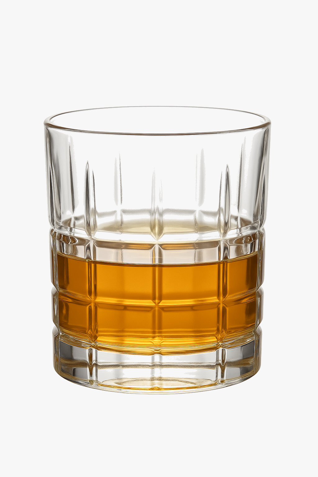 Original whisky glass fashioned engraved elegant classic style