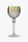 Wine glasses crystal serious style antique relief