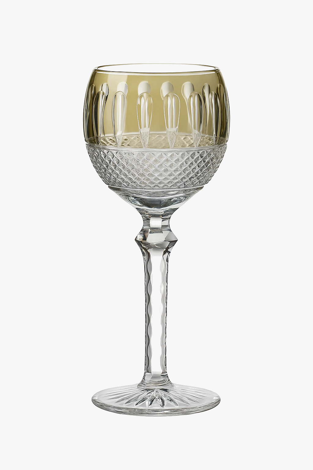 Wine glasses crystal serious style antique relief