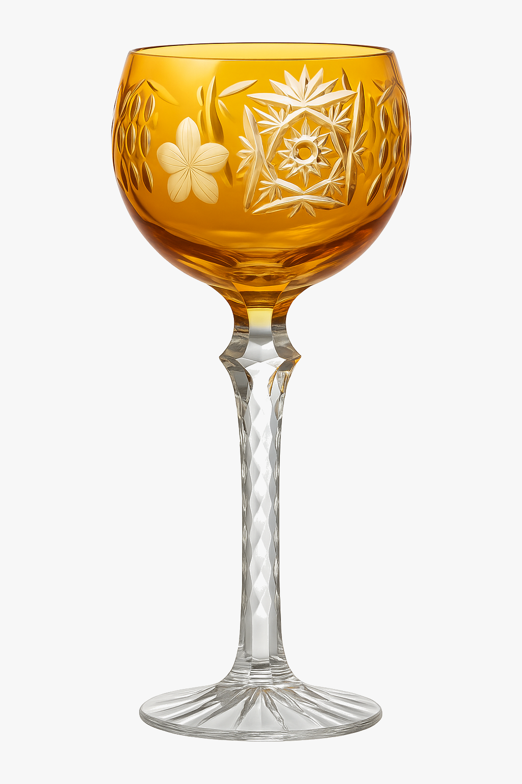 Wine glasses crystal style antique grave hand
