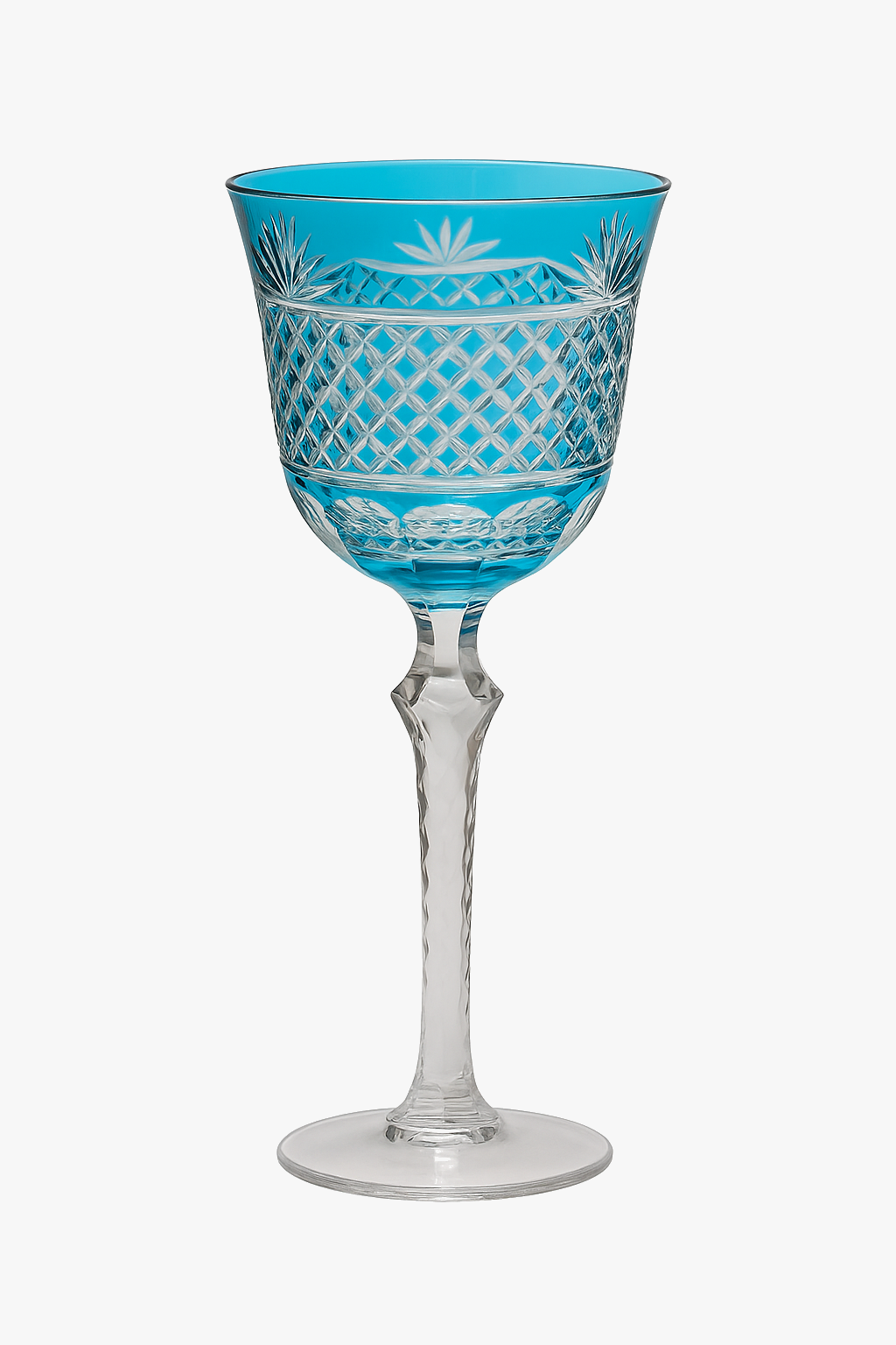 Wine glasses crystal style antique serious hand