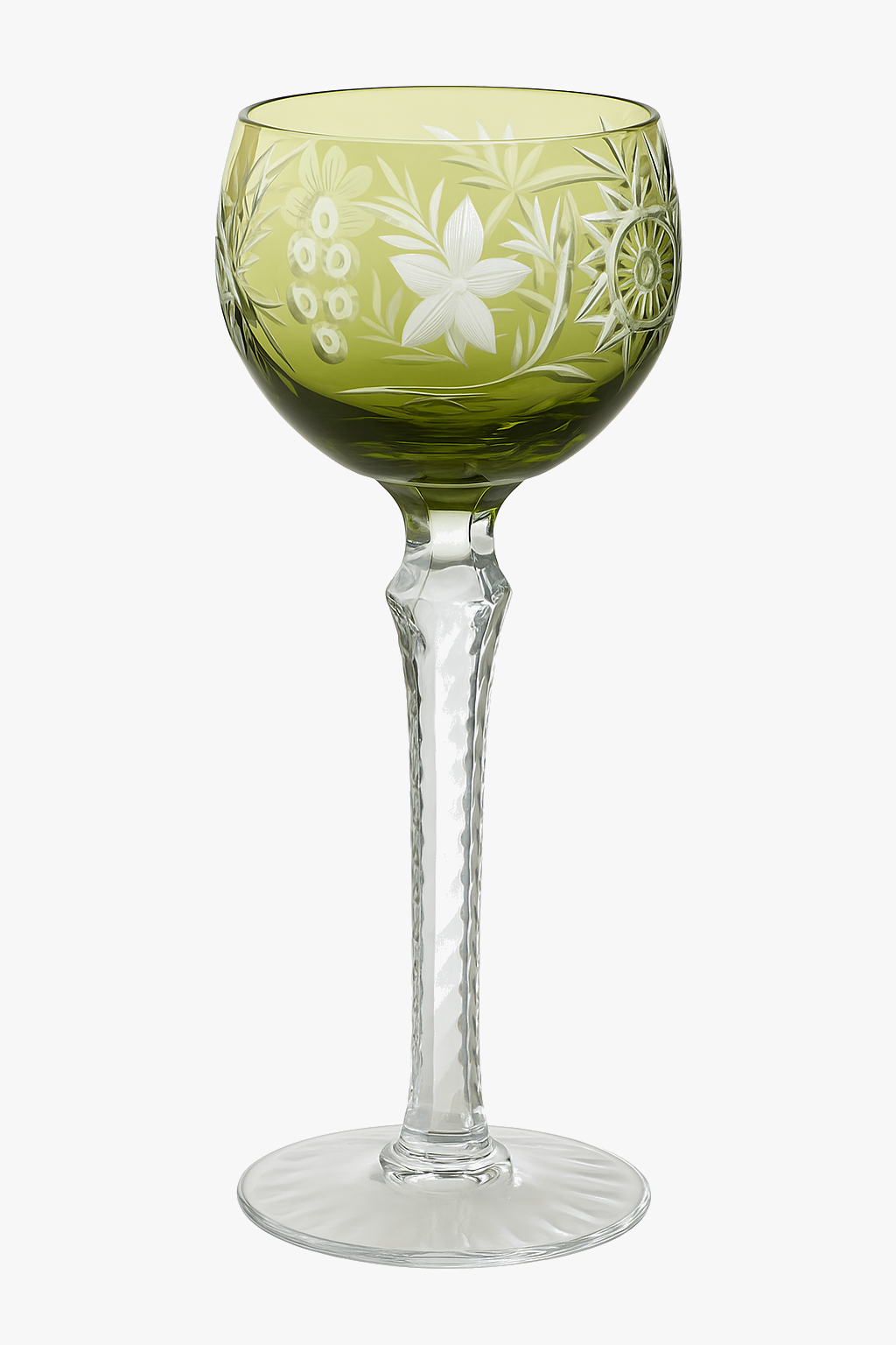Wine glasses crystal style antique hand-cut