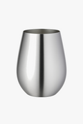 Round Stainless Steel Wine Glasses, Bar Style, Design 3