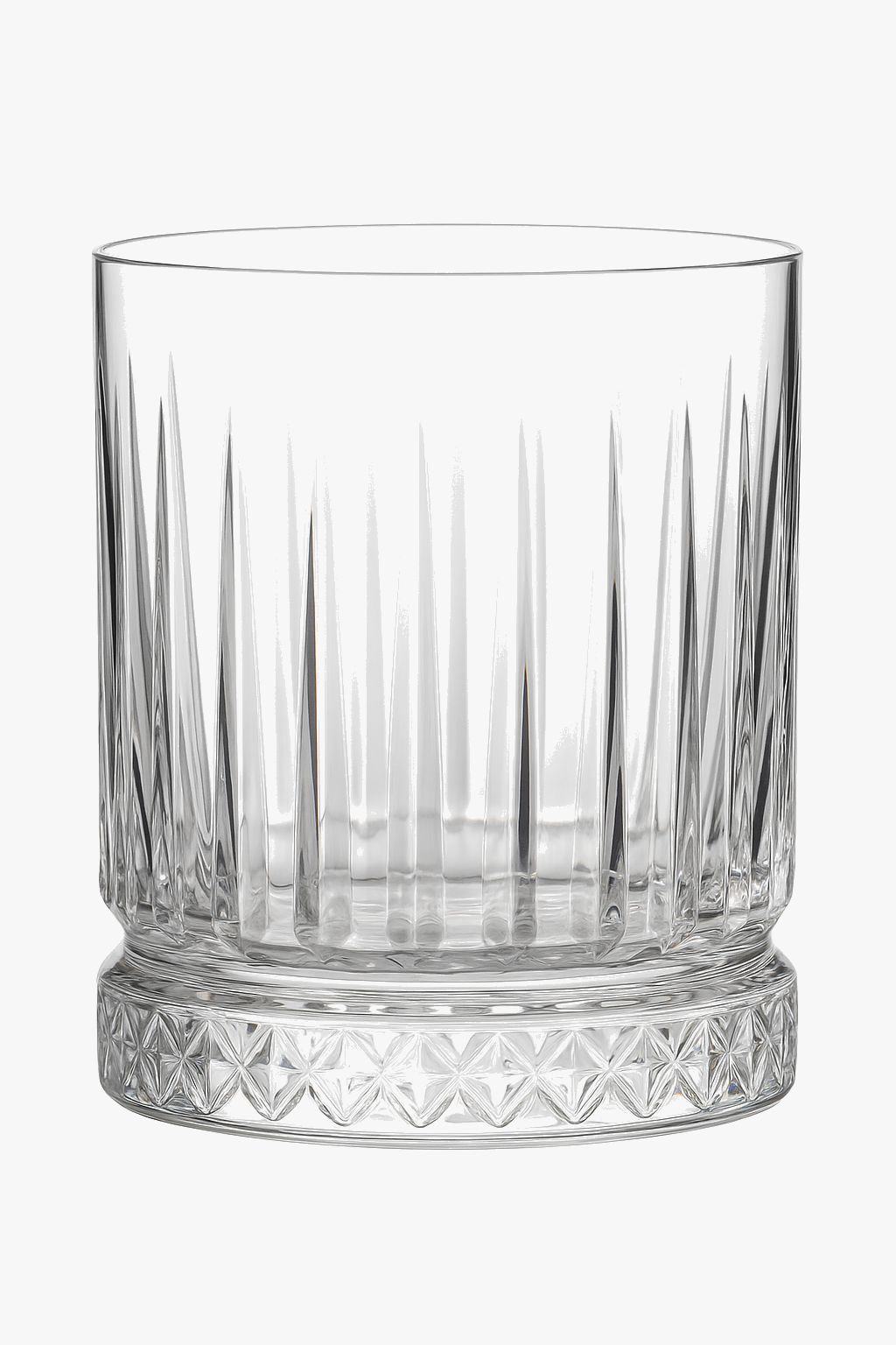 Elegant Old Fashioned Whiskey Glass with Thick Relief