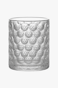 Whiskey glasses old fashioned style crystal relief
