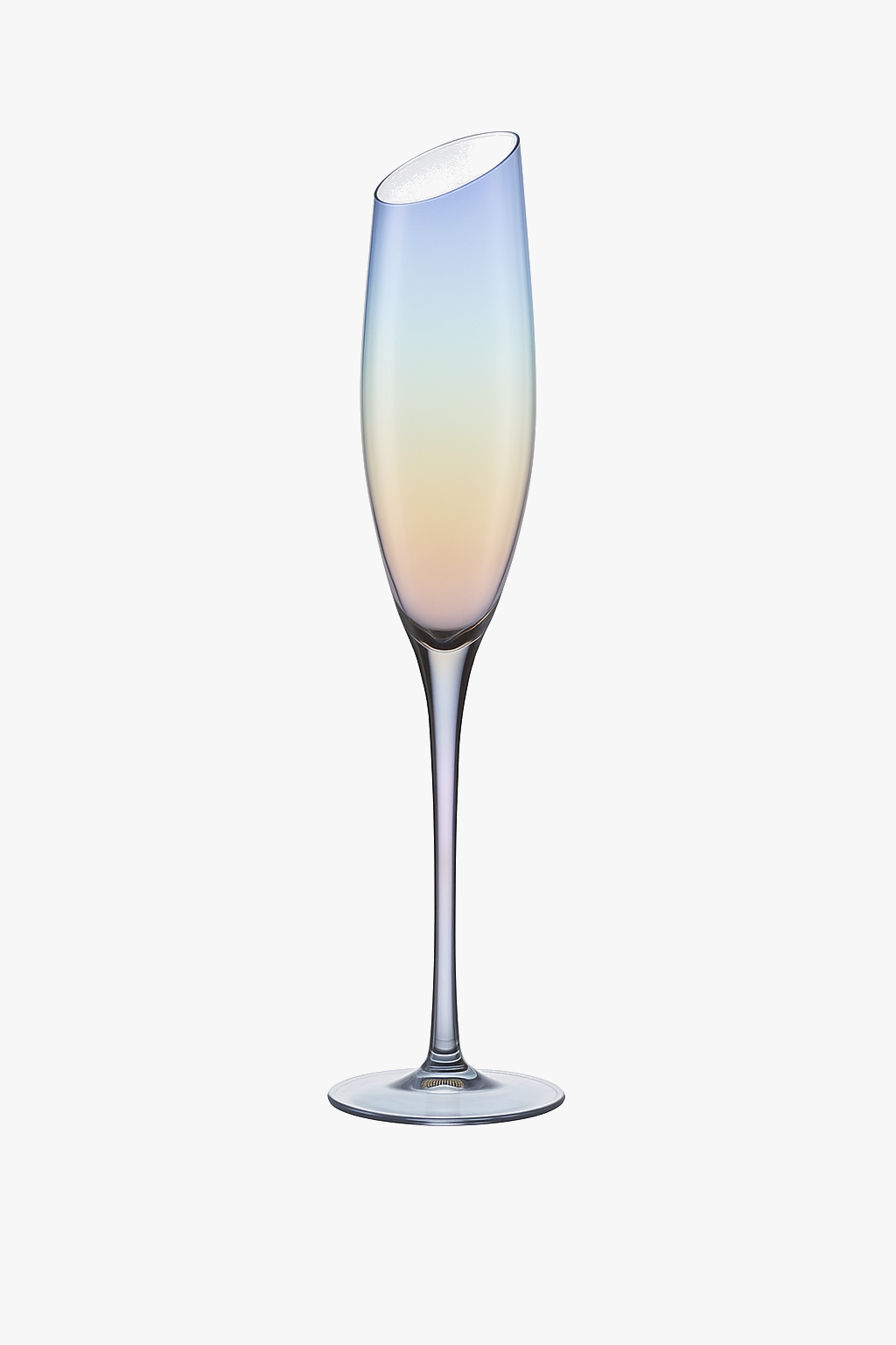 Champagne bevelled crystal elegant Nordic style