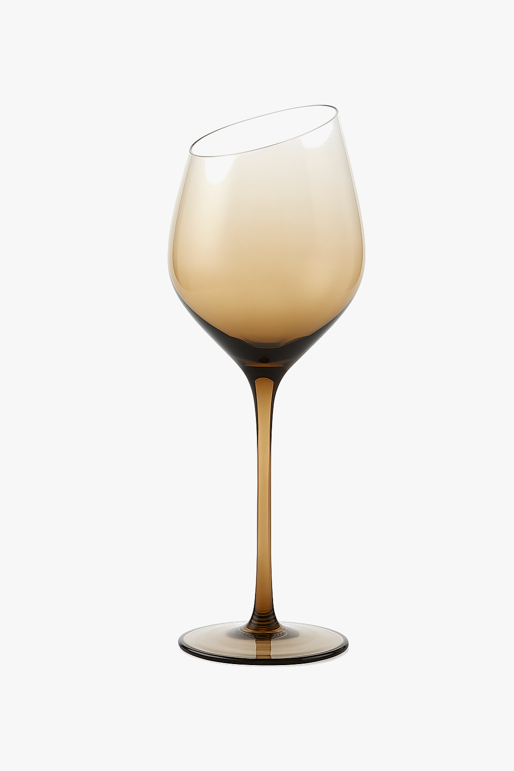 Champagne bevelled glasses Nordic style elegant crystal