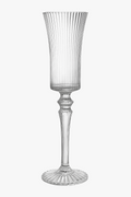 Champagne crystal glasses retro tasting style