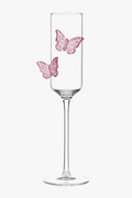 Champagne glasses butterfly top design festive