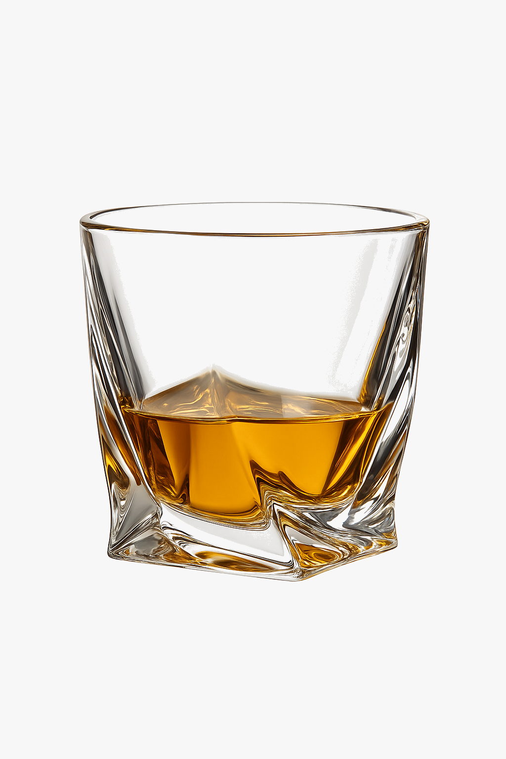Crystal glass cut pattern for wine beer whisky