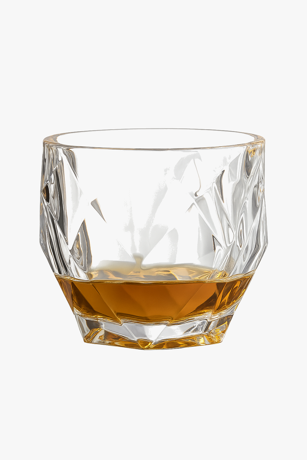Vintage sculpted crystal glasses for home bar