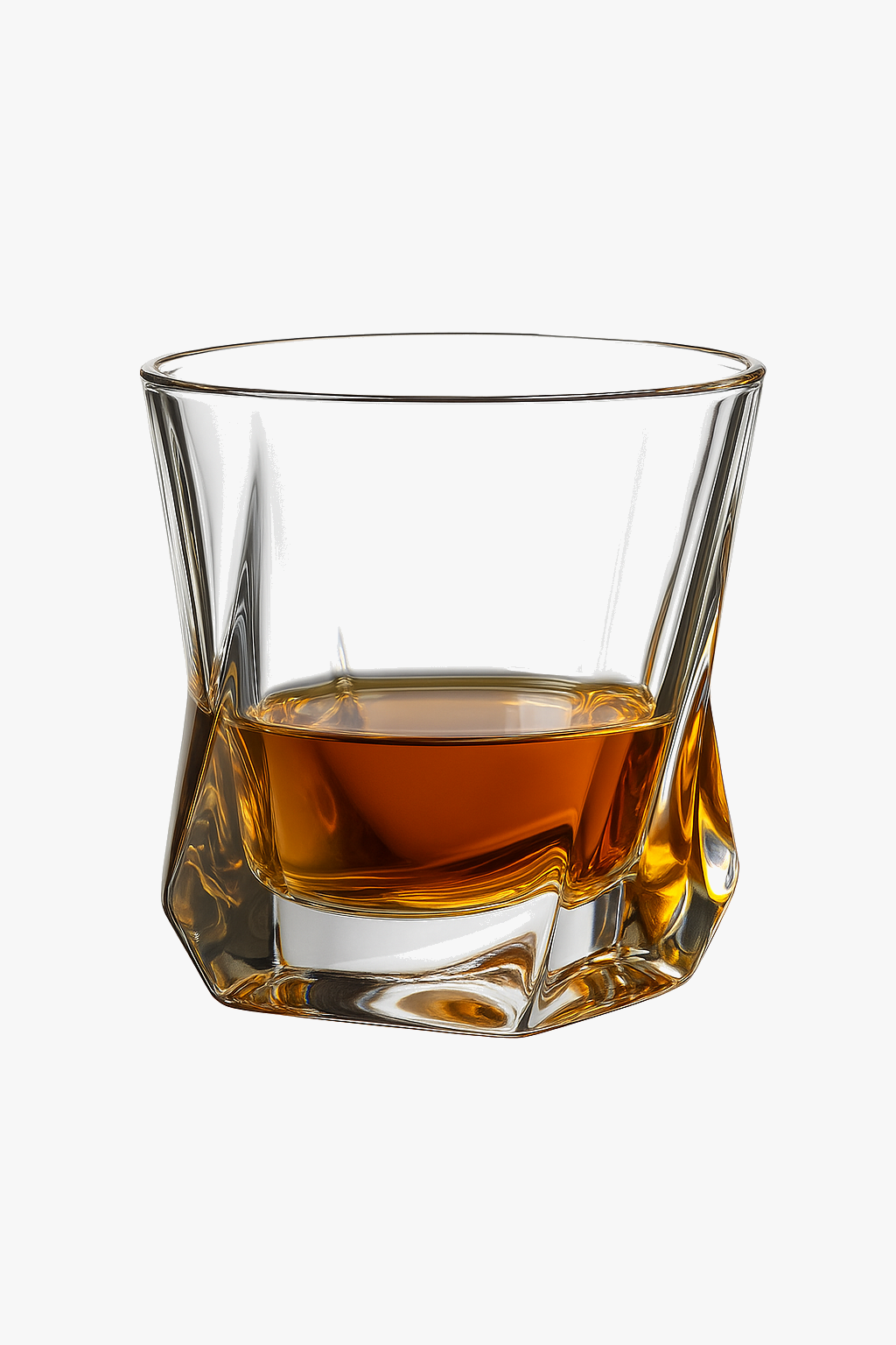 Crystal glass design elegant whisky beer wine