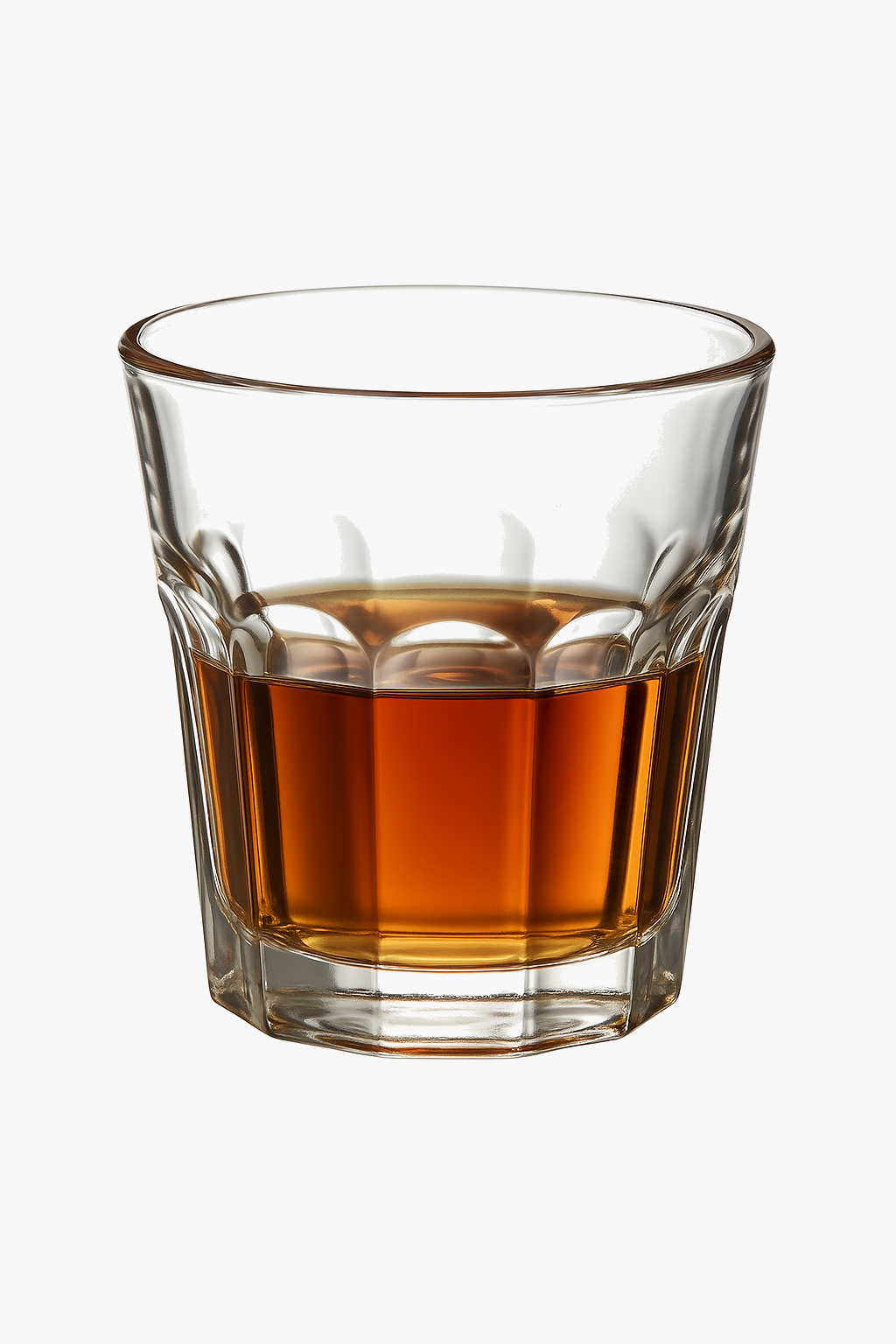 Elegant textured crystal glasses for party table