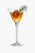 Stylish walking glasses champagne martini wine cocktail