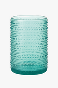 Retro Footed Relief Glassware for Table and Bar