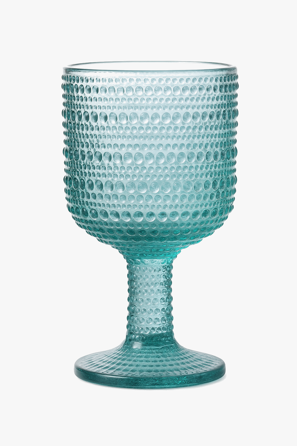 Retro High-Foot Relief Glassware for Cocktails and Parties