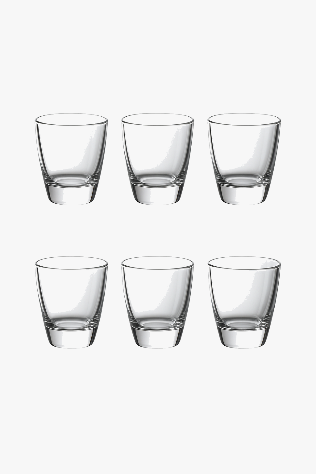Vintage shot glasses thick background 35ml engraved style