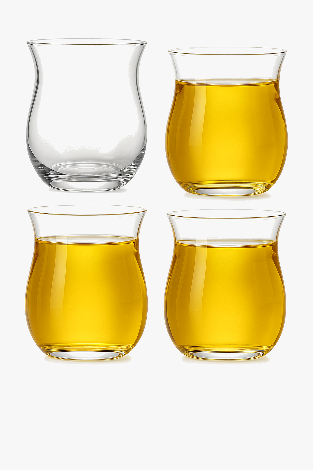 Stylish ultra-fine glasses for whisky juice cocktails