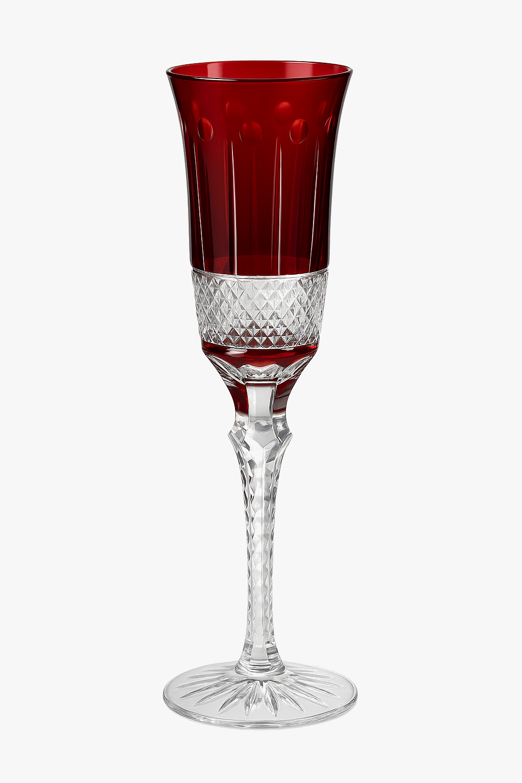 Antique-Style Engraved Wine Glasses, Cut Foot Design, Style One