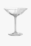 Crystal wine glasses retro style stripes flowers