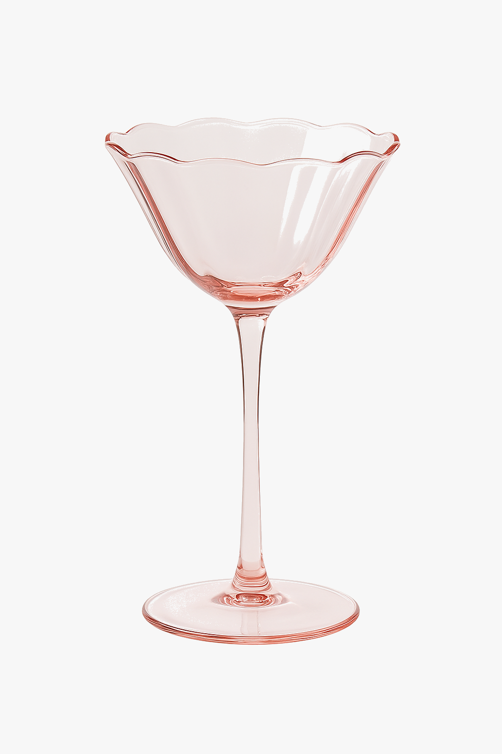 Vintage wine glasses flower style crystal cocktail