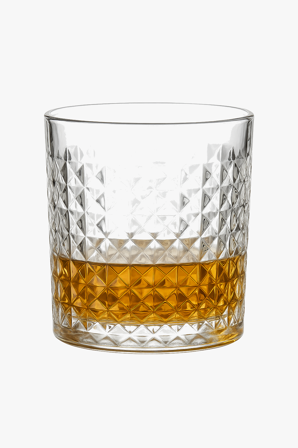 Engraved Old Fashioned Whiskey Glass, Set of 1 to 3, Design 2